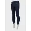 Men's blue embellished jeans