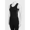 Black top with a pattern on the sides