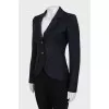 Navy blue fitted jacket