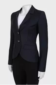 Navy blue fitted jacket