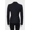 Navy blue fitted jacket