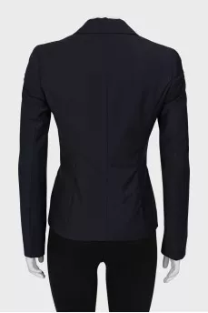 Navy blue fitted jacket