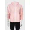 Pink oversized windbreaker