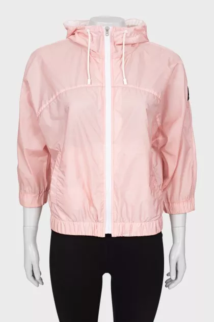 Pink oversized windbreaker
