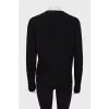 Ribbed wool cardigan