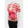 Straight-fit T-shirt in abstract print