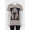 Longline T-shirt with print