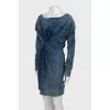 Long sleeve draped dress