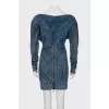 Long sleeve draped dress
