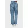 Embellished jeans with gold hardware