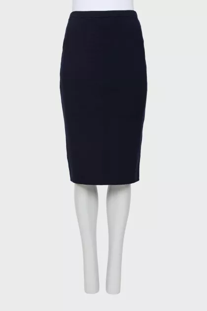Wool pencil skirt