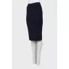 Wool pencil skirt