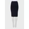 Wool pencil skirt