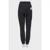 Gray printed sweatpants
