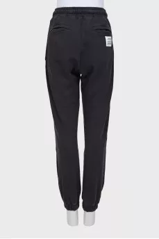 Gray printed sweatpants