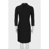 Black dress with zippers on the sleeves