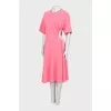 Pink dress with side draping