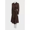 Brown dress with a belt