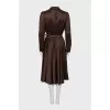 Brown dress with a belt