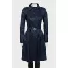 Blue cloak with decorated belt