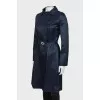 Blue cloak with decorated belt