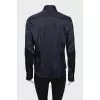Dark blue silk shirt
