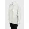 Silk shirt with pockets