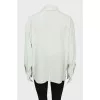 Silk shirt with pockets