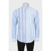Men's shirt with combined print