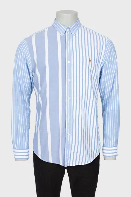 Men's shirt with combined print
