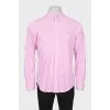 Men's pink striped shirt