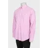 Men's pink striped shirt