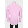 Men's pink striped shirt