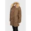 Relaxed parka with hood