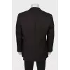 Men's wool jacket in fine print