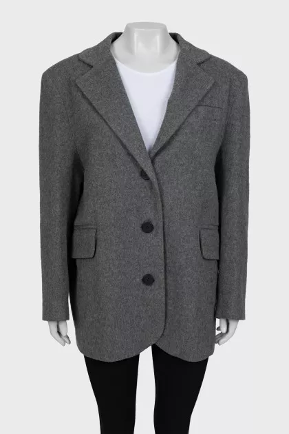 Gray wool jacket