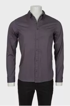 Men's gray shirt with logo