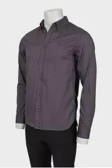 Men's gray shirt with logo