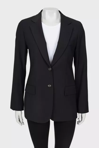 Black button down jacket