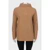 Knitted wool and cashmere sweater