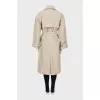 Linen trench coat at waist
