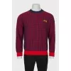Men's ribbed knit sweater