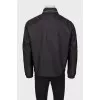 Men's black windbreaker