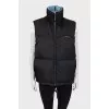 Quilted vest with pockets