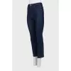Dark blue high waist jeans