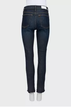 Dark blue button up jeans 
