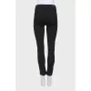 Mid-rise black jeans