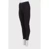 Mid-rise black jeans