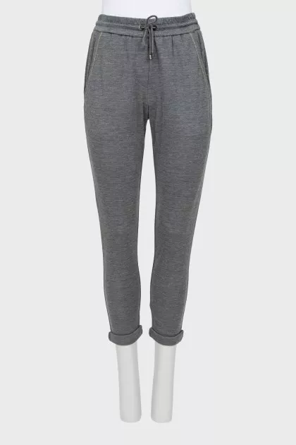 Sweatpants with decorative pockets