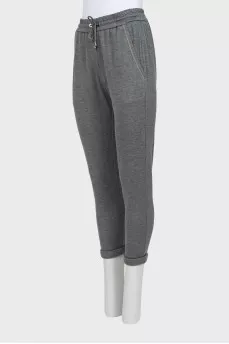 Sweatpants with decorative pockets